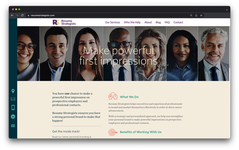resumestrategists.com screenshot